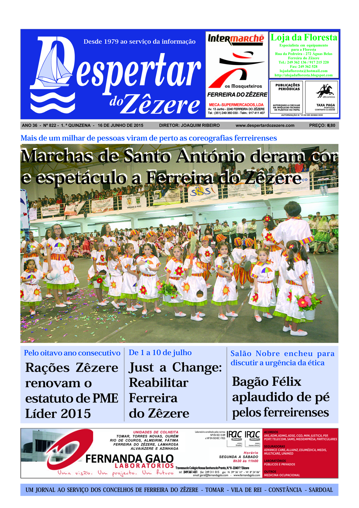 Capa do número 822 de 16 de junho de 2015