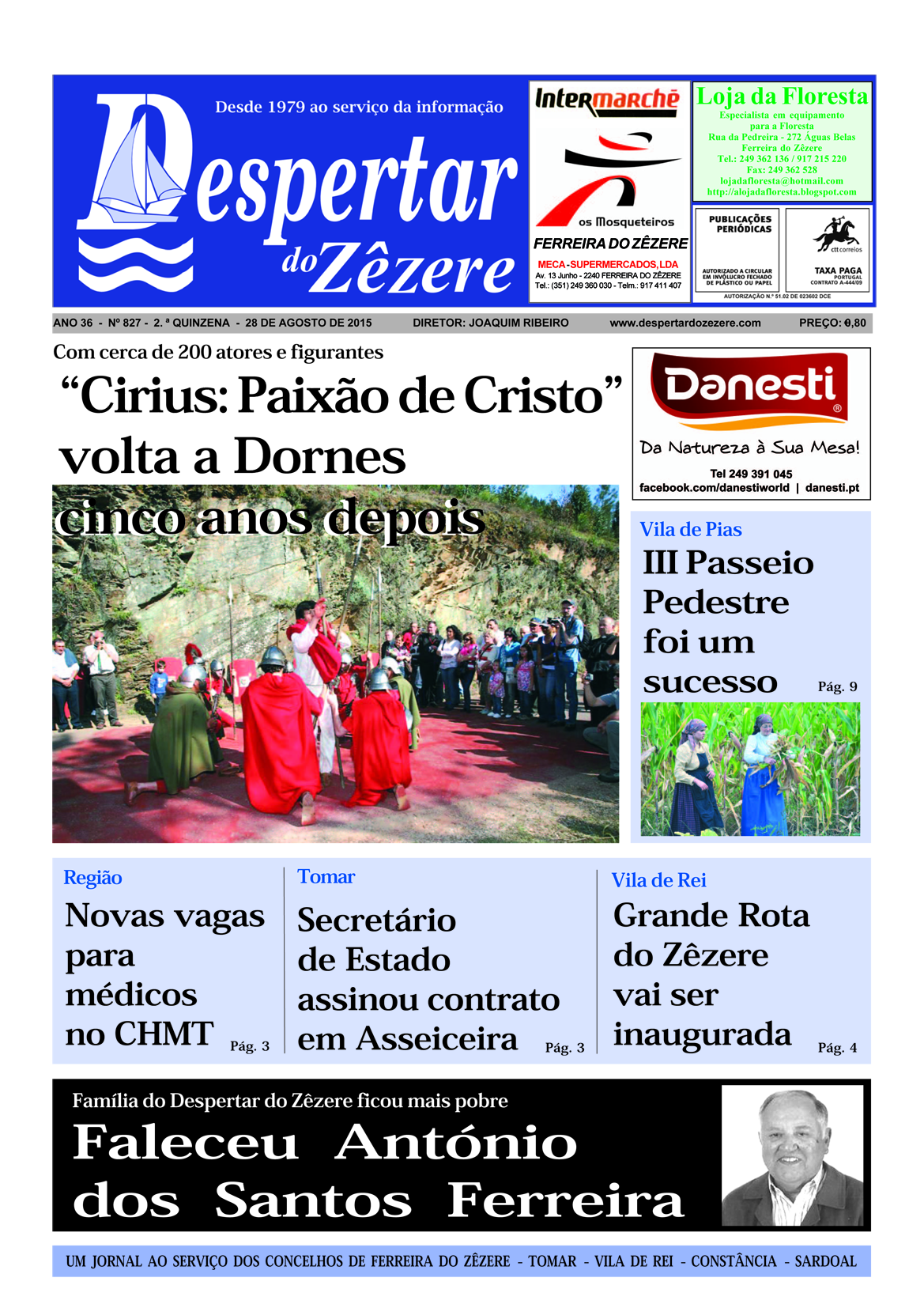 Capa do número 827 de 28 de agosto de 2015