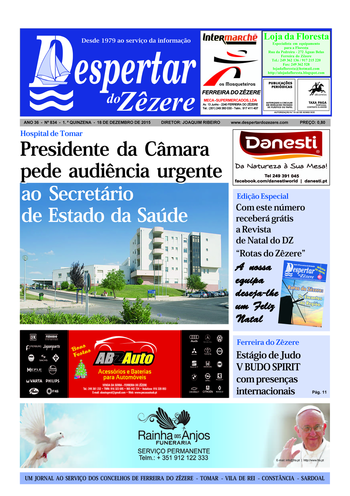Capa do número 834 de 18 de dezembro de 2015