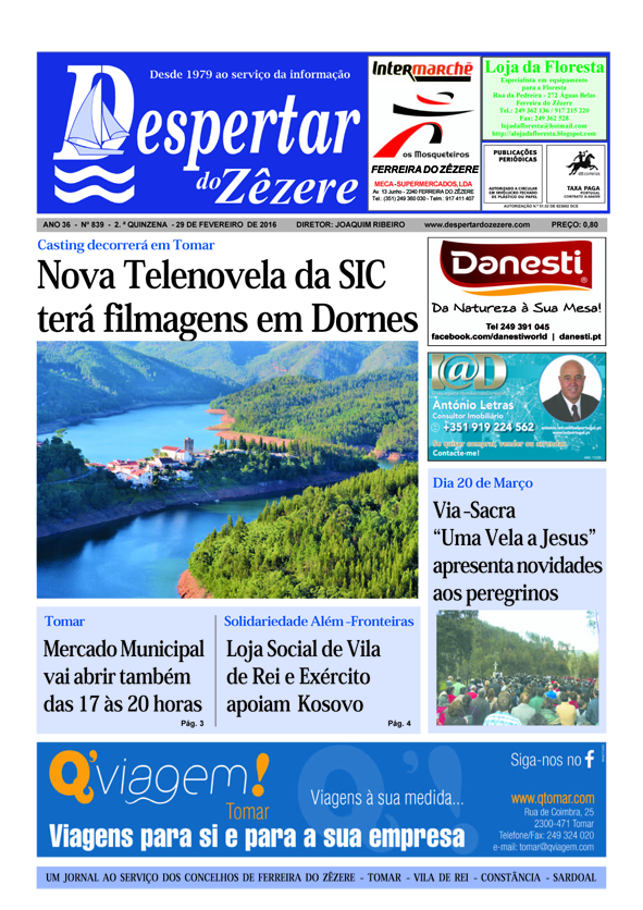 Capa do número 839 de 29 de fevereiro de 2016