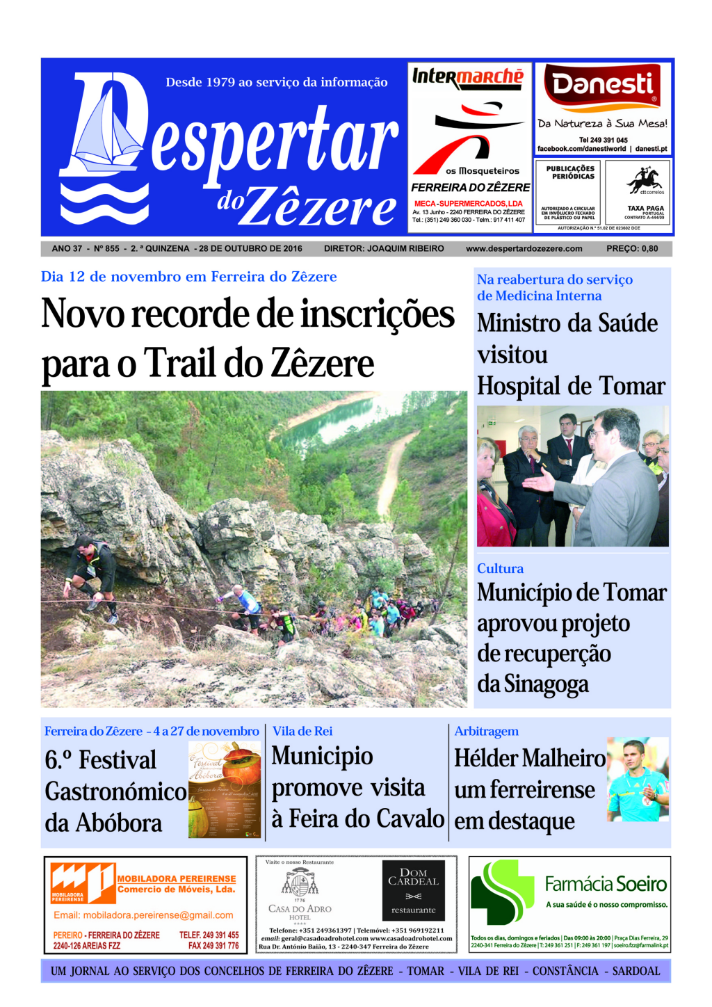 Capa do número 855 de 28 de outubro de 2016