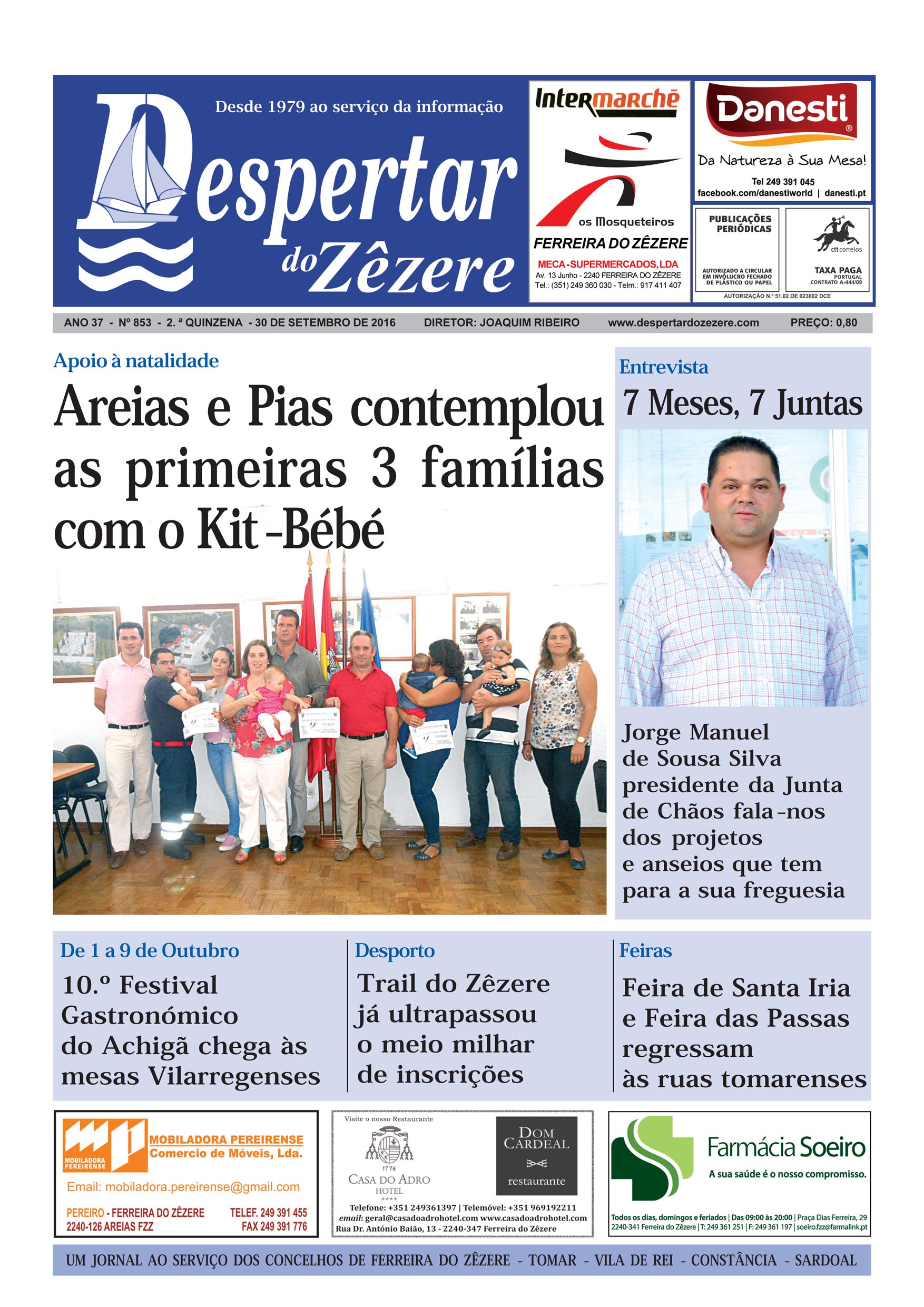 Capa do número 853 de 30 de setembro de 2016